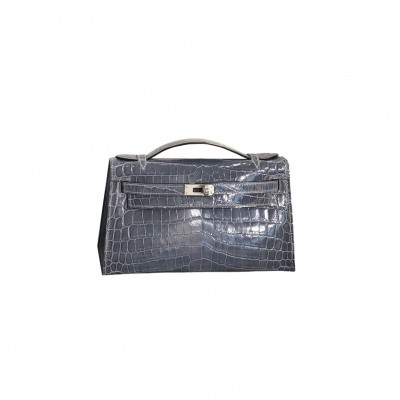 HERMÈS MASTER MINI KELLY POCHETTE CROCODILE (22*14*7cm) 